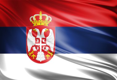 Flag of Serbia clipart