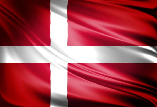 Denmark flag — Stock Photo, Image