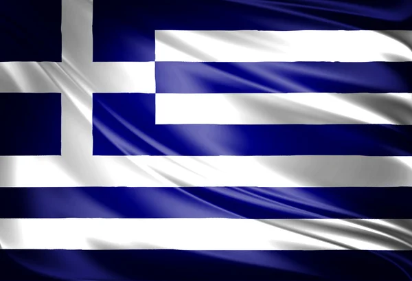 Flaga grecka — Zdjęcie stockowe