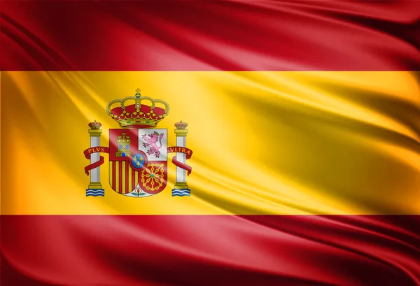 Nationale vlag van Spanje — Stockfoto