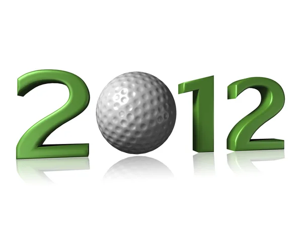 2012 golf design su sfondo bianco — Foto Stock
