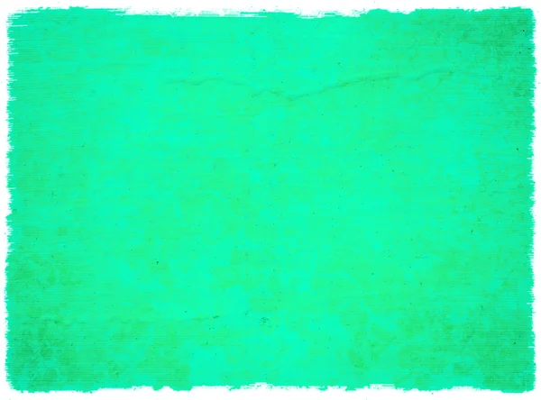 Grunge water groene bloesem achtergrond met ruwe rand geïsoleerd — Stockfoto