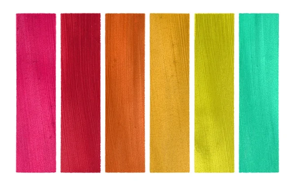 Candy Colors Coconut Paper Banner Set Isolated — Stock Photo, Image