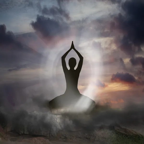 Yoga e spiritualità Fotografia Stock