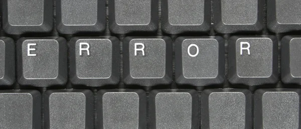 Fehler auf der Tastatur — Stockfoto