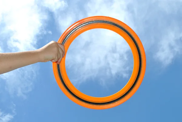 Fliegender Ring — Stockfoto