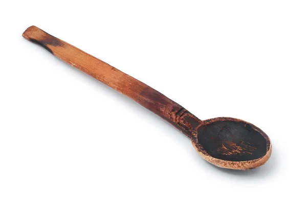 Vecchio cucchiaio di legno — Foto Stock