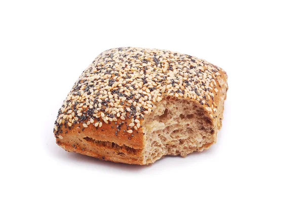 Pão inteiro mordido — Fotografia de Stock