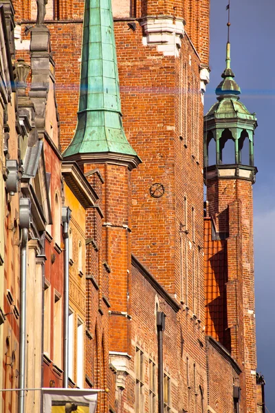 Старый город в Гданьске — стоковое фото