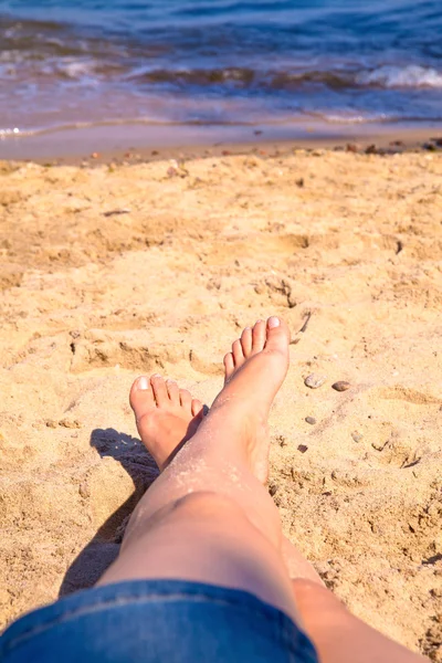 Wypoczynek na plaży — Zdjęcie stockowe