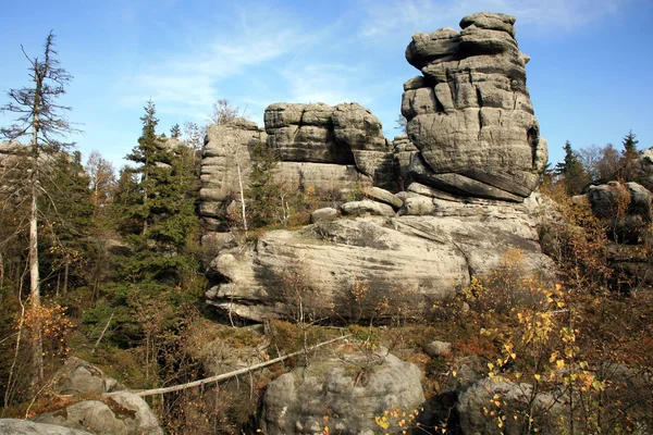 Formations rocheuses - Montagne de la Table en Pologne — Photo