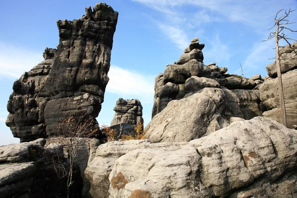 Formaciones rocosas - Montaña de la Mesa en Polonia —  Fotos de Stock