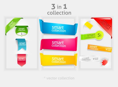 Ribbon and banner collection clipart