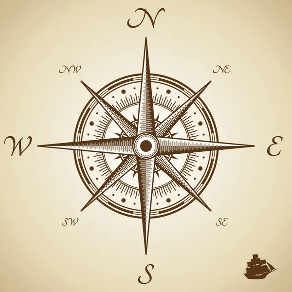 Векторный компас — стоковый вектор