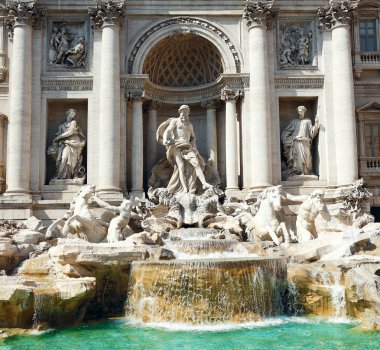 Fontana di Trevi, Roma, Italy clipart