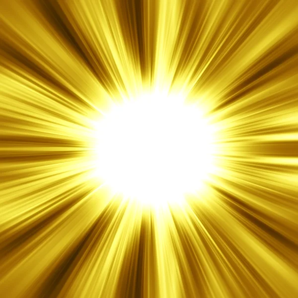 Explosão de luz dourada — Fotografia de Stock