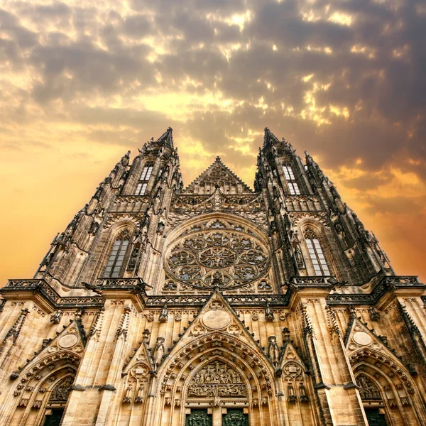 Die gotische Kathedrale in Prag — Stockfoto
