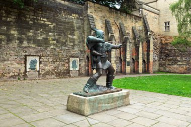 Statue of Robin Hood clipart