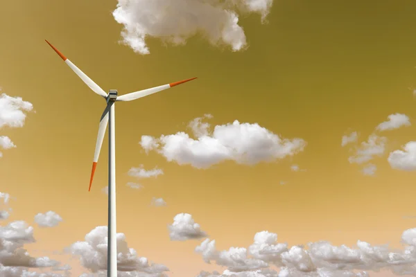 Wind turbine on the sky — Stock Photo, Image
