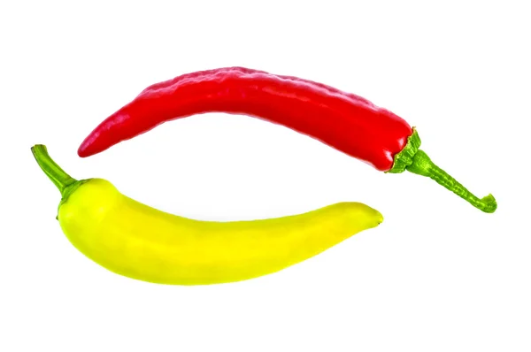 Gul och röd paprika — Stockfoto