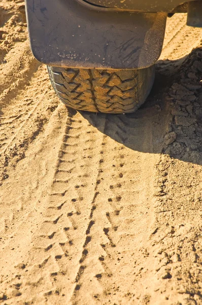 stock image Track car wheel