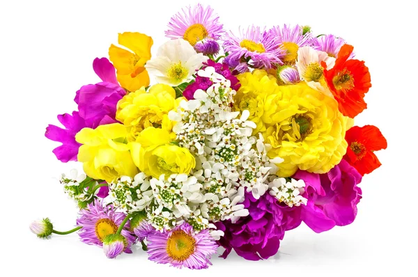 Boeket van verschillende bloemen — Stockfoto
