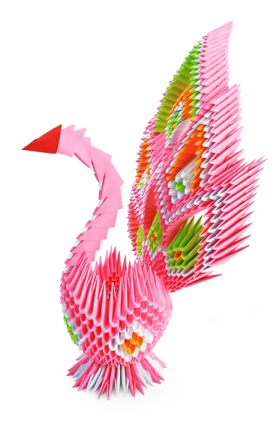 stock image Origami_pink bird