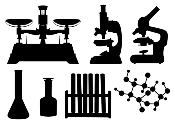 Zestaw narzędzi laboratoryjnych — Wektor stockowy