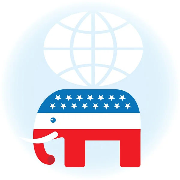 Amerikai republikánus szimbólum — Stock Vector