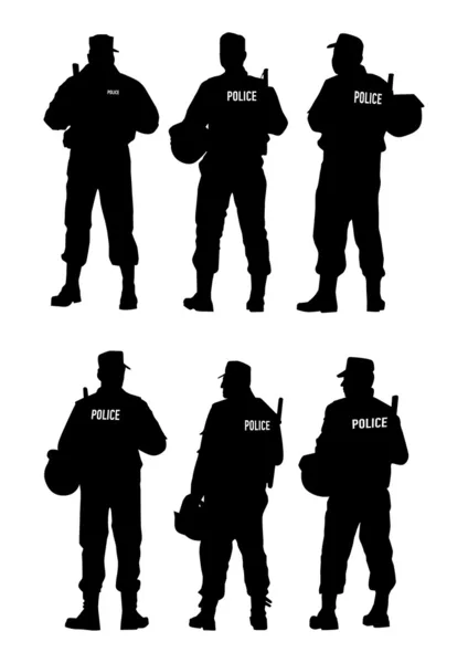Défense de barrière de police — Image vectorielle