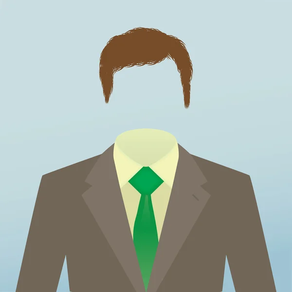 Ο άνθρωπος των επιχειρήσεων σε σκούρο κοστούμι — Διανυσματικό Αρχείο