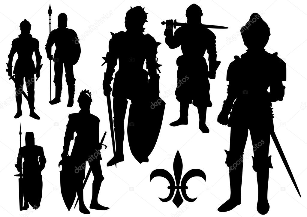 Medieval Knight silhouette