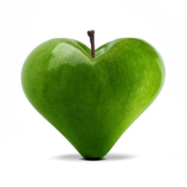 Heart apple clipart