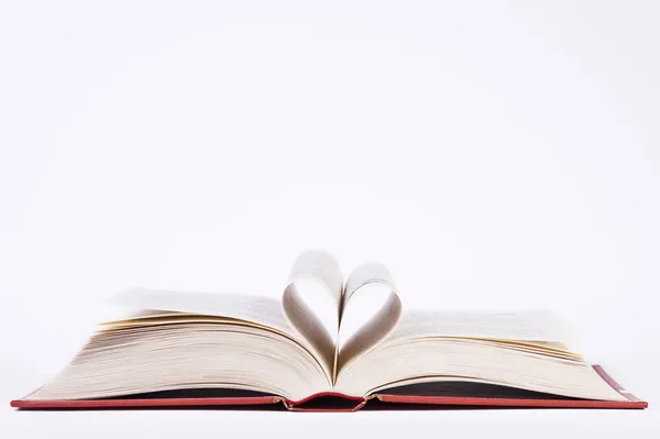 Heart shaped pages Royalty Free Stock Images