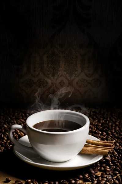 Tasse chaude de café — Photo