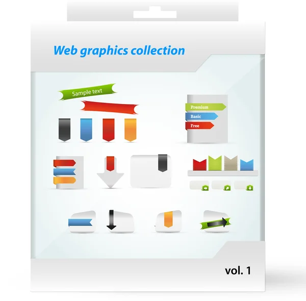Webové grafické sbírky — Stockový vektor