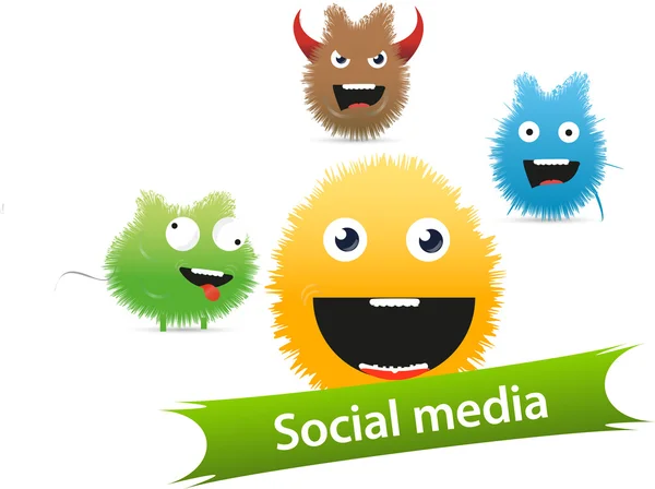 Ikona sociálních médií — Stockový vektor