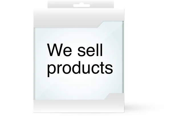 Nós vendemos produtos — Vetor de Stock