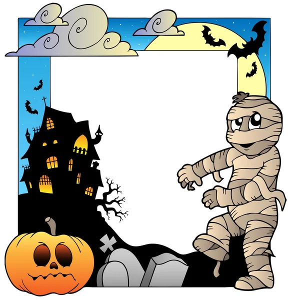 Marco con tema de Halloween 3 — Archivo Imágenes Vectoriales