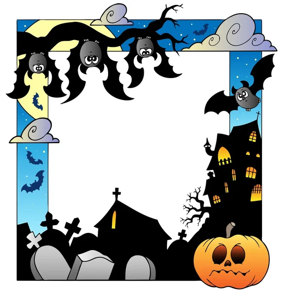 Cadre avec thème d'Halloween 5 — Image vectorielle