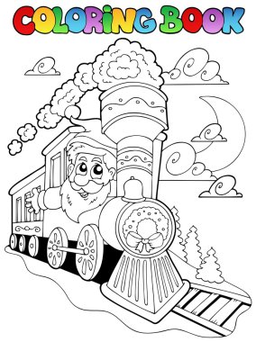 Coloring book Christmas topic 4 clipart