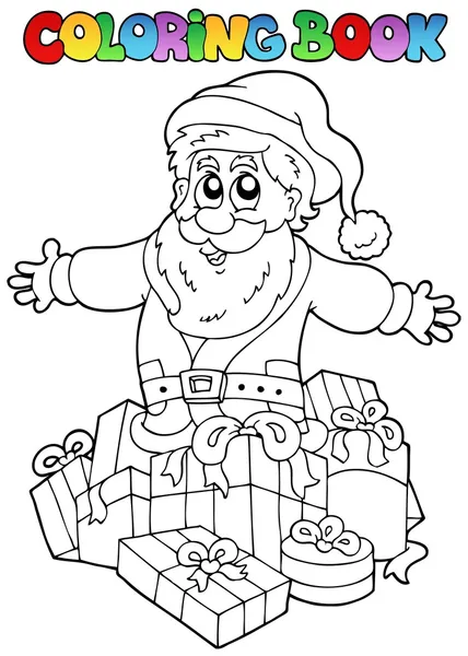 Coloring book Christmas topic 7 — Stock Vector