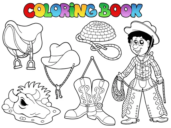 Coloring book country collection — Stock Vector