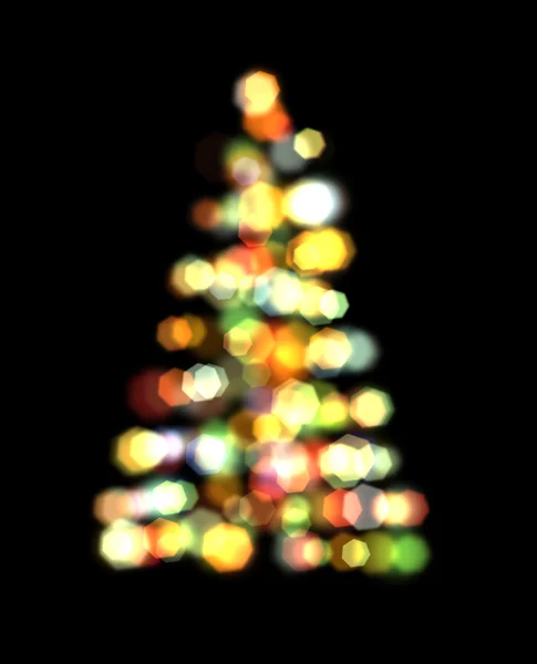 Weihnachtsbaum aus dem Fokus geraten. — Stockfoto