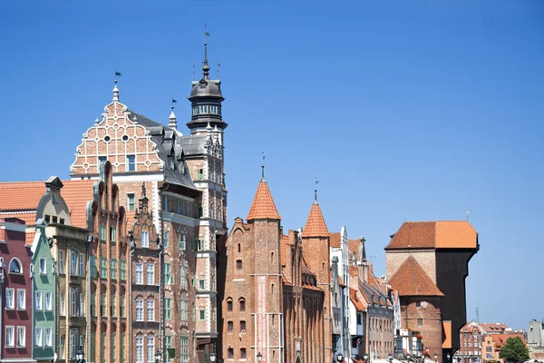 Cidades famosas na Polônia - Gdansk - Danzig . — Fotografia de Stock