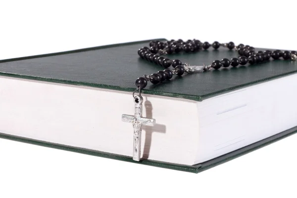 Rosary on the Bible — Stock Photo, Image