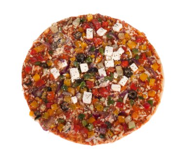 Vegetarian pizza clipart