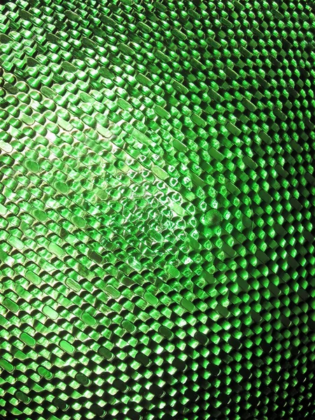 Yeşil cam çeşitlilik abstract, aydınlatma gücü. — Stok fotoğraf