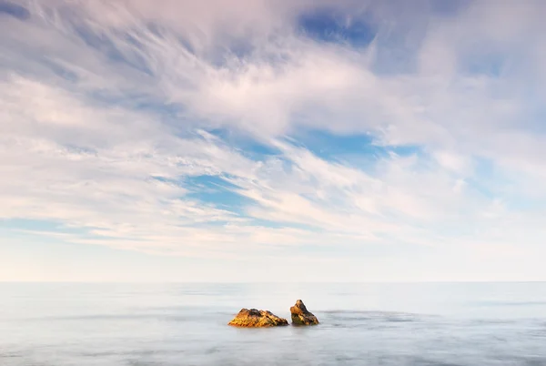 Sabahları deniz manzarası — Stok fotoğraf