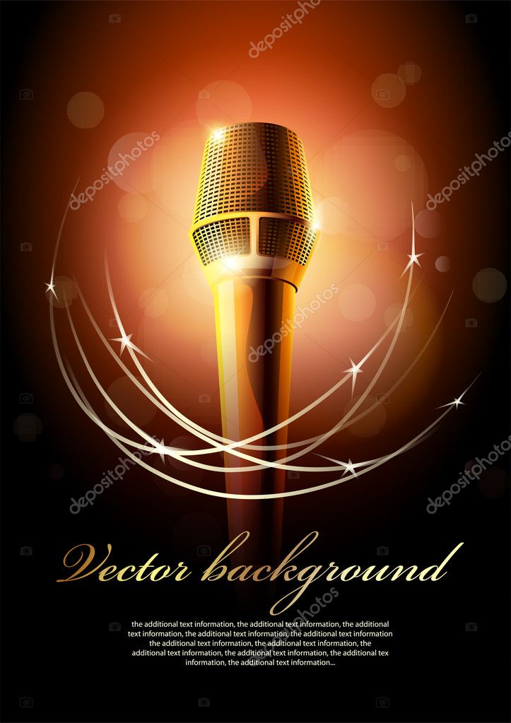 Karaoke background Vector Art Stock Images | Depositphotos